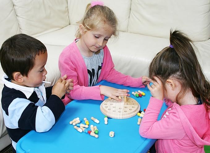 TOWO Wooden Memory Toys for Children - Family Board Games for Kids and Adults -Wooden Mind Games Educational Toys for 3 Years Old