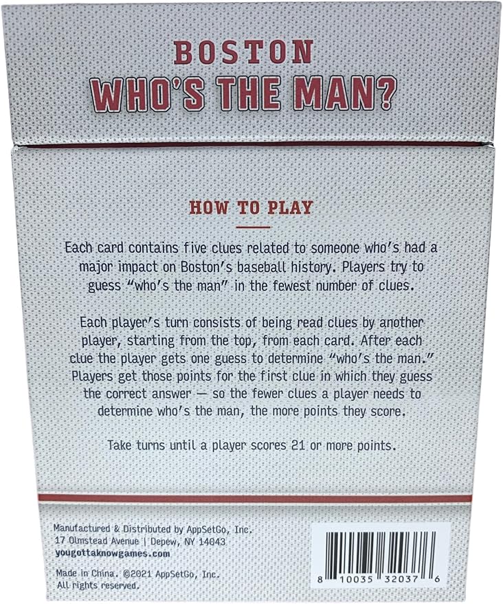 You Gotta Know Who’s The Man? - Boston Baseball