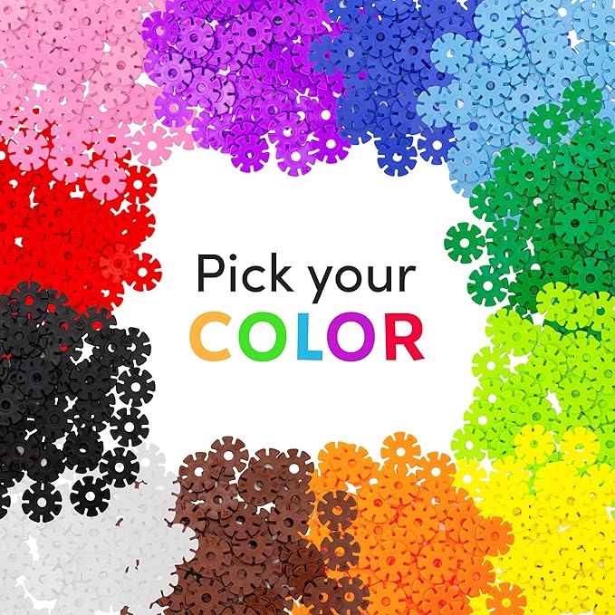 PicassoTiles Building Chip Interlocking Disc Construction Blocks in Blue Color STEM Learning Early Education Toy Engineering Playset Child Brain Development for Toddlers Girls Boys Kids Age 3+ PTF108