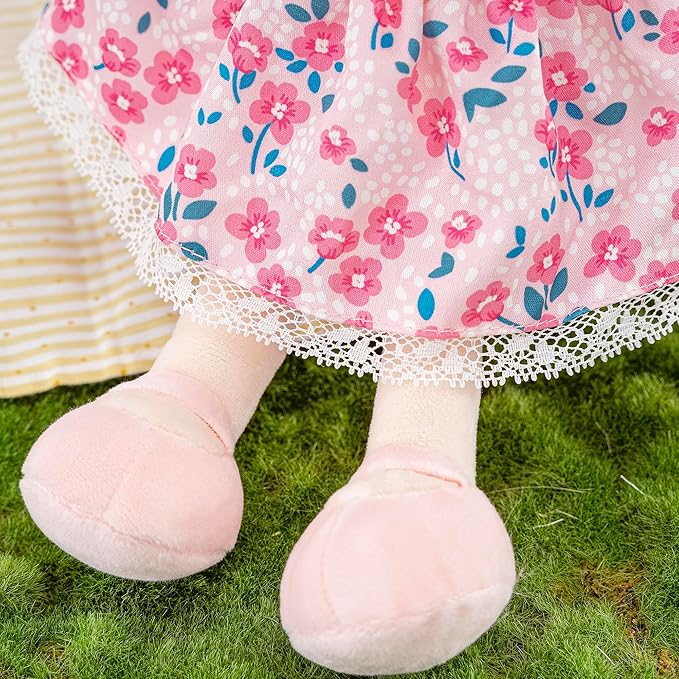 Gloveleya Toddler Backpack Baby Girl Gift Plush Bag Diaper Bag Plush Printed Sakura Backpack 9 Inches