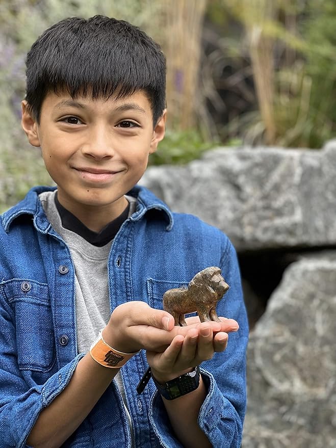 STUDIOSTONE CREATIVE DIY Arts & Crafts Carving Kit Kids Adults Safari Set of 3 Sculpture Soapstone