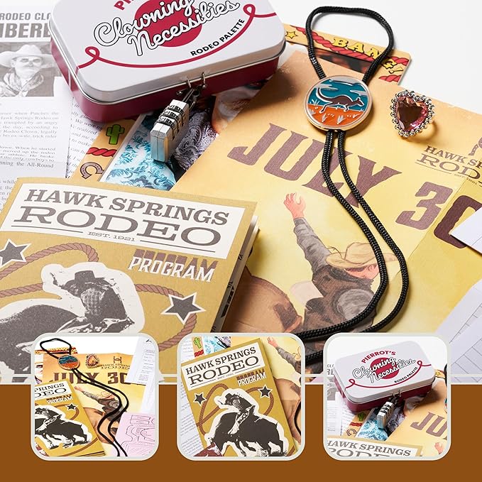 Hunt A Killer: R.I.P at The Rodeo, Solve The Murder of a Rodeo Clown in an Immersive True Crime Experience, A Halloween Mystery Party Game for Adults and Great Ideas, for Ages 14+