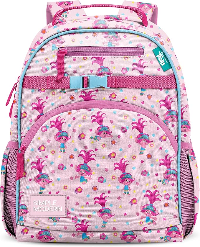 Simple Modern Medium Trolls Toddler Backpack for School Girls and Boys | Kindergarten Elementary Kids Backpack | Fletcher Collection | Kids - 15" tall | Trolls Poppy Mashup