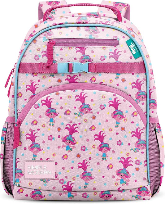 Simple Modern Medium Trolls Toddler Backpack for School Girls and Boys | Kindergarten Elementary Kids Backpack | Fletcher Collection | Kids - 15" tall | Trolls Poppy Mashup