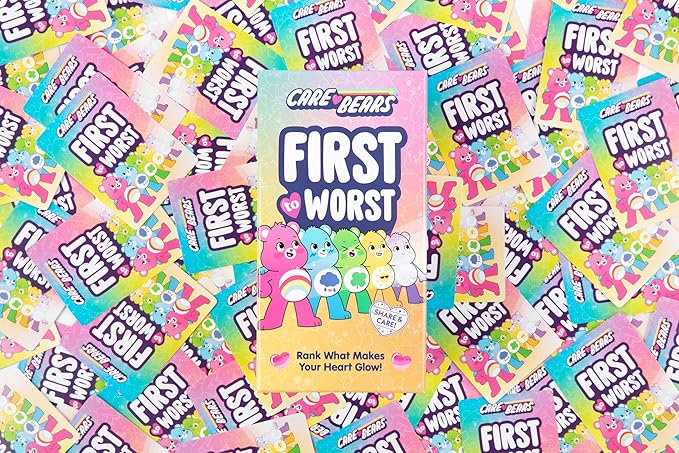 Care Bears Family Party Game - The Card Game About How Your Friends & Family Rank Things - for Kids, Tweens, Teens, Families, Kidult, Groups and Fun Parties with Polarizing Priorities