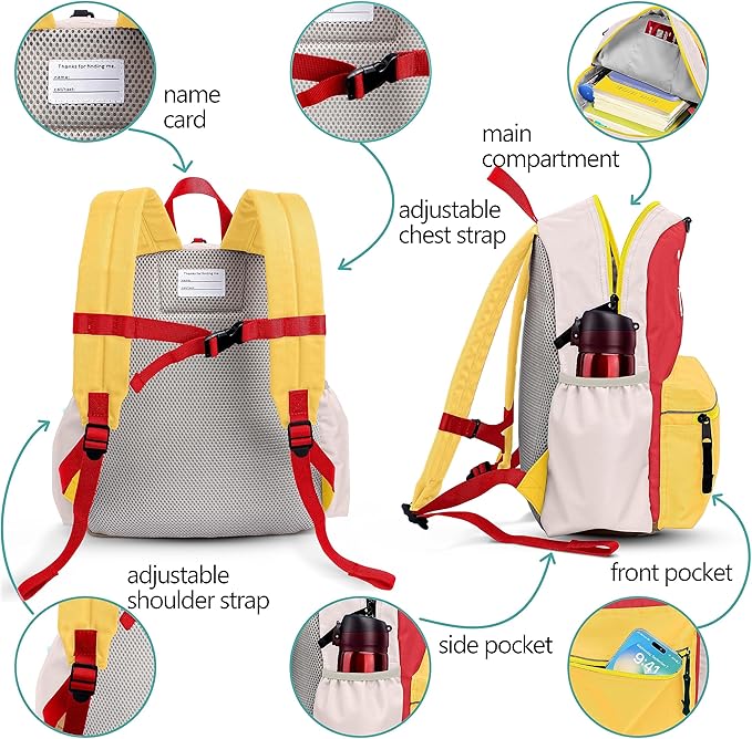 Preschool Toddler Backpack For Boys Girls, School Mini & Travel, Small Kids Child Backpacks, Kindergarten Elementary bag, 11'' H, 1-3,
