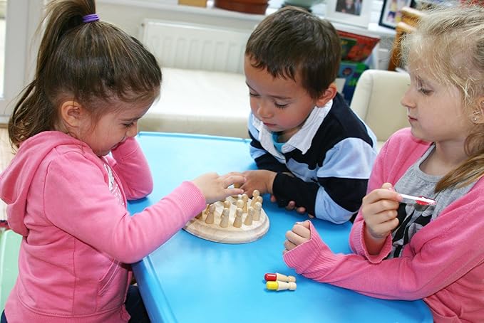 TOWO Wooden Memory Toys for Children - Family Board Games for Kids and Adults -Wooden Mind Games Educational Toys for 3 Years Old