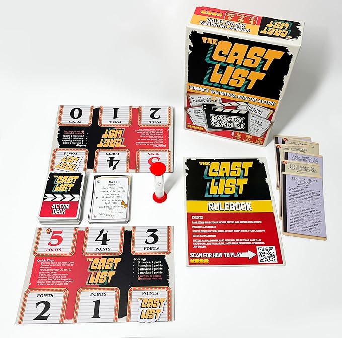 KESS The Cast List Trivia Game, Connect The Movies to find The Right Actor, Strategy and Movie Knowledge to get Ahead