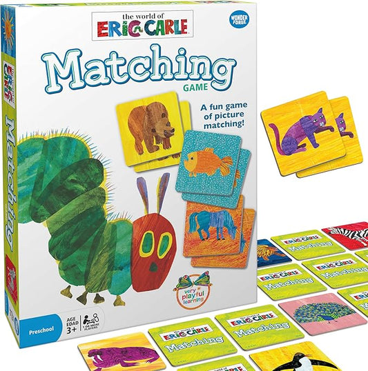Wonder Forge Eric Carle Matching Game For Boys & Girls Age 3 To 5 - A Fun & Fast Animal Memory Game