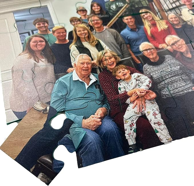 Custom Photo Puzzle from Picture | Upload Your Photo and Choose Color | 25 Piece Personalized Puzzle for Kids Toddlers Acrylic Puzzle Birthday Gifts for Toddler Boy Girl