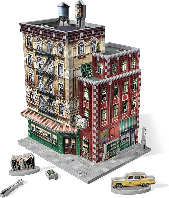 Wrebbit3D Friends 3D Puzzle Model of Central Perk | 440 Real Jigsaw Puzzle Pieces | Build The Iconic Cafe from The Hit TV Series