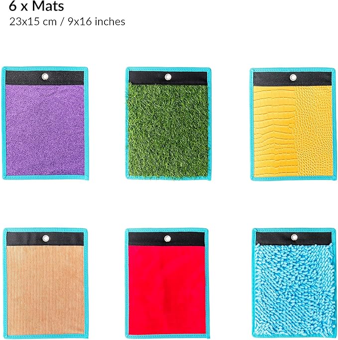 Sensory Mats for Autistic Children | Tiles for Kids | Wall Panel | Multi-Sensory Exploration | Different Textures & Colors | Room Equipment | Tactile Play