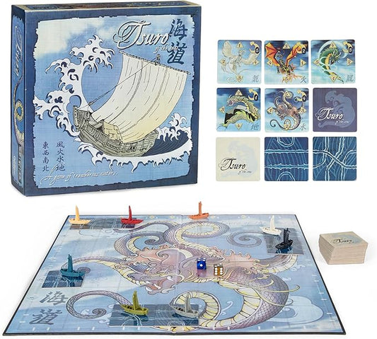 Tsuro of the Seas - A Game of Treacherous Waters - Family Board Game