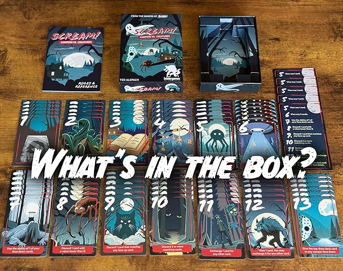 Scream! Card Game – Spooky, Silly Fun for Game Night | Easy to Learn | Plays in Under 30 Minutes | 3-5 Players | Great for Teens, Adults & Families | from Creators of One Night Ultimate Werewolf