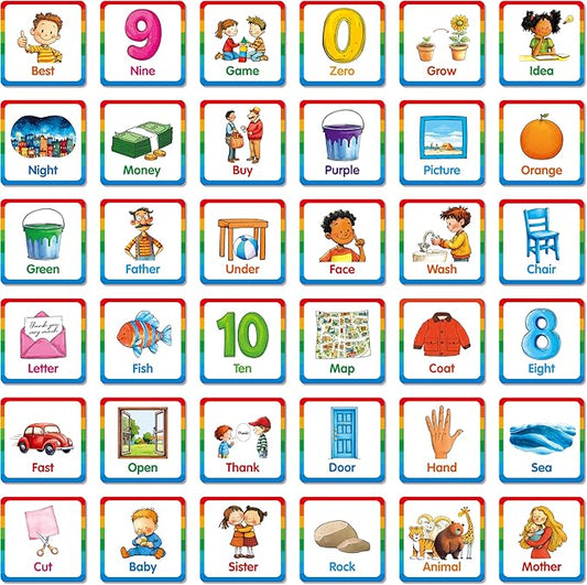 Memory Matching Game, 72 PCS Sight Words Matching Cards for Kids, 36 Pairs Memory Cards, Educational Toy for Children to Learn Sight Words 5+ Years Old