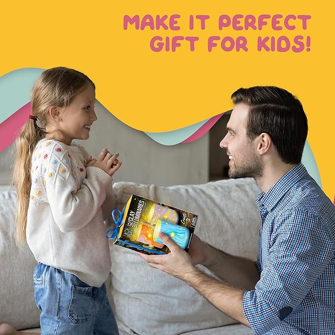 JOiFULi DIY Clay Luminaries Clay Craft Kit Gifts for Kids Girls Boys Teens for Kids Age 8 9 10 11 12