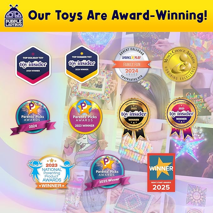 PURPLE LADYBUG Eraser Lab DIY Clay Kit - Food-Themed Fun Eraser for Kids Craft Set, 8 Clay Colors, Mold Tray & Shaping Tools, Creative Activity for Boys & Girls Aged 4+, Gift for Birthday, Christmas