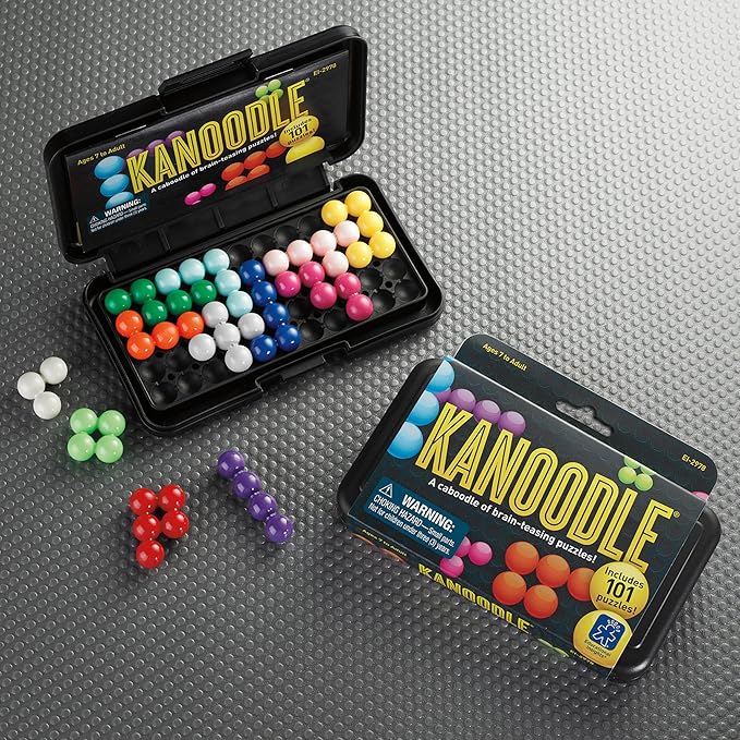 Educational Insights Kanoodle 3D Brain Teaser Puzzle Game, Featuring 200 Challenges, Easter Basket Stuffers for Kids, Gift for Ages 7+