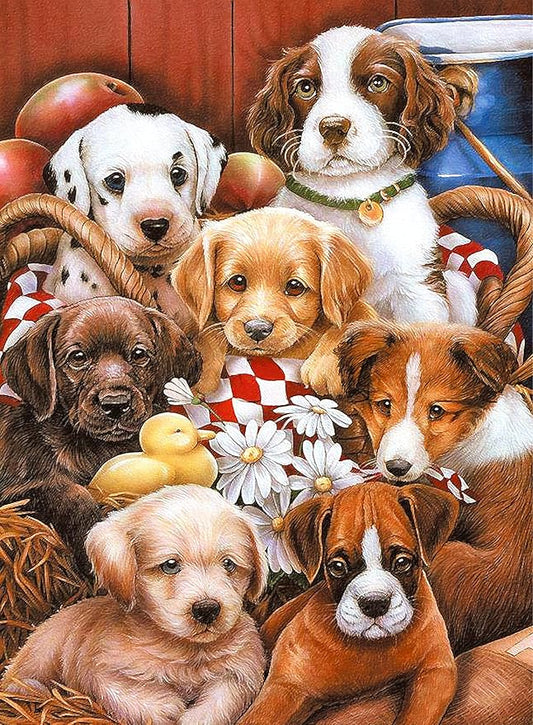 100 Piece Puzzles for Kids Dog 100 Piece Puzzles for Adults, Puppy Group Photo 100 Pieces Puzzle for Kids Ages 4-8, Dogs Selfie Puzzle for Seniors Teens Brain Teaser