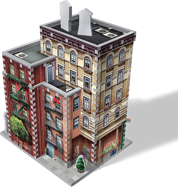 Wrebbit3D Friends 3D Puzzle Model of Central Perk | 440 Real Jigsaw Puzzle Pieces | Build The Iconic Cafe from The Hit TV Series