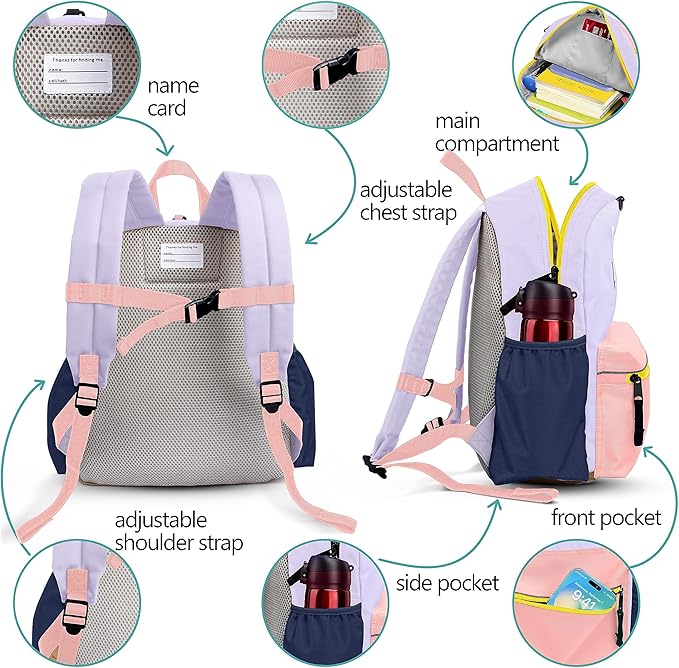 Preschool Toddler Mini Backpack For Boys & Girls - Small, Multi-Purpose School & Travel Bag, 11" H, Ages 1-3