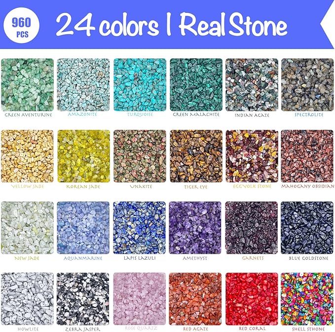 ygorios Jewelry Making Kit for Adults - 1760 PC Crystal Beads, 800 PC Jewelry Findings, DIY Bracelet, Earring