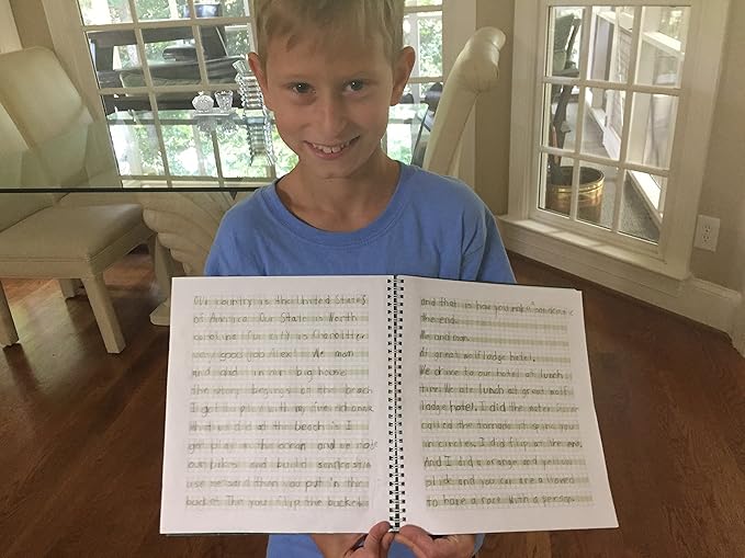 Channie's Youth Composition Notebook - Handwriting Practice, Improvement Journal for Kids, Older Learners, & Special Needs Students, Calligraphy Workbook with Special Writing Blocks, Green