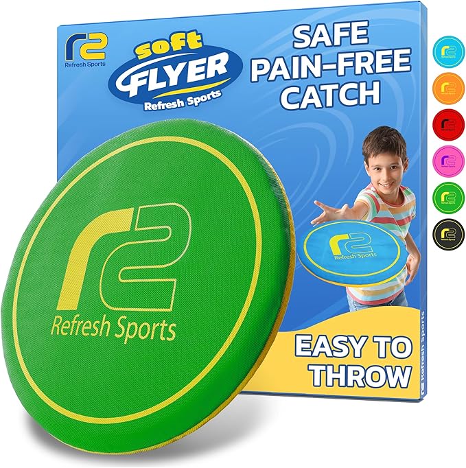 Soft Flying Disc โ Fun Outdoor Toy for Kids, Teens & Adults โ Easy to Catch - Fun Christmaas Gifts for Kids - Pool & Beach Games โ Holiday Present Stocking Stuffer for Boys & Girls Ages 3 4 5 6โ12+