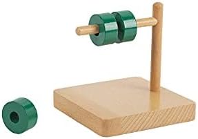 Adena Montessori Discs on Horizontal Dowel Montessori Toys for 12-18 Months Baby