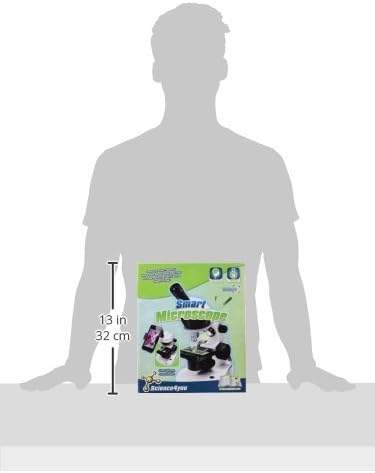 Science4you Smart Microscope for Kids - Microscope Kit for Kids Age 8-12 + Prepared Samples + Microscope Slides, Educational Games, Science Toy, Gifts for 8+ Year Old Boys and Girls