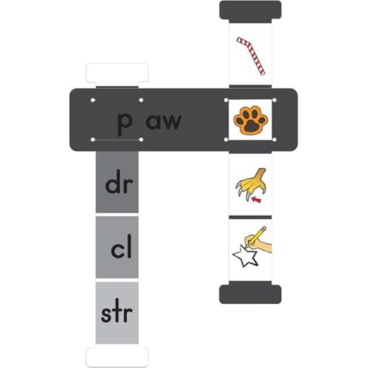 Really Good Stuff Word Building Sliders: Vowel Teams - 27 Sliders l Phonics l ELA Learning Essentials l Gr 1-3