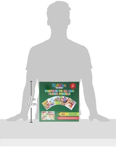 Pretend to Be ABC Floor Puzzle 48 Piece Extra Large Jigsaw Floor Puzzle for Ages 3 and up Learn Through Movement Animals Uppercase & Lowercase Letters Celebrate Diversity for Girls & Boys