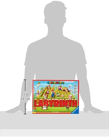 Ravensburger Super Mario Labyrinth Board Game - A Strategic Maze Challenge for Family Nights - Great Birthday Gift - 2-4 Players - Kids Ages 7-10 and Older