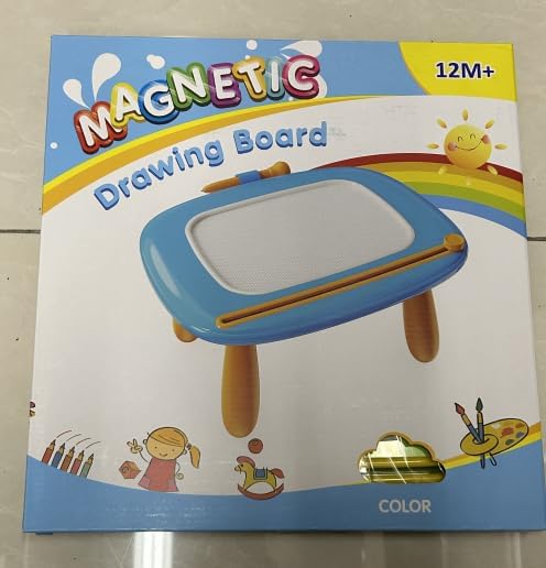 Toddlers Toys Ages 1-3, Magnetic Drawing Board, Doodle Board Pad Learning and Educational Toys for 18 Months Baby,1-3 Yr Kids Birthday Gifts - Dark Blue