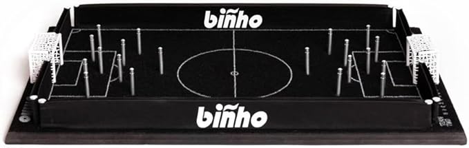 Binho Board Classic Board Game - 2-Player Fast-Paced Finger Flick Pinball Family Board Games - Portable Tabletop Sports Game Set for Any Occasion