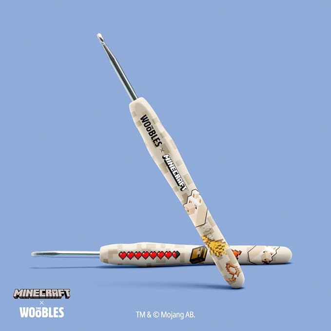 The Woobles Minecraft Crochet Kit – Beginner Crochet Kit for Adults & Kids, Easy Knitting Kit with Woobles Yarn, DIY Crafts, Crochet Animals, Minecraft Toys, Gift for Gamers & Crafters (Llama)