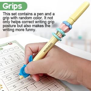 Magical Handwriting Workbooks Handwriting Practice Copybook Aid Magic Pen Reusable Copybook Grooves Template Design for Children Books Suitable for Children's Learning (5)