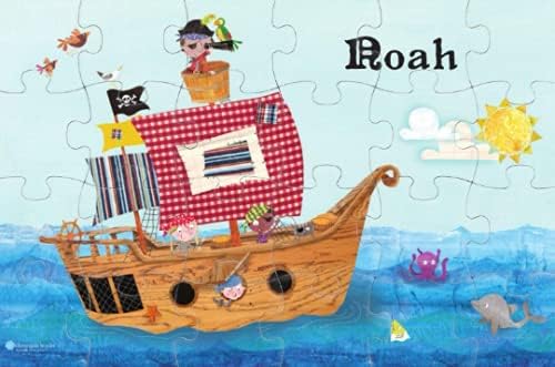 Personalized Jigsaw Puzzle for Kids, 24-Piece - I See Me! (Pirate Ship)