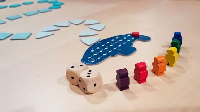 Oink Games Deep Sea Adventure Hangtab Version – Push-Your-Luck Family Board Game | 2–6 Players | Ages 8+ | Portable Travel Game