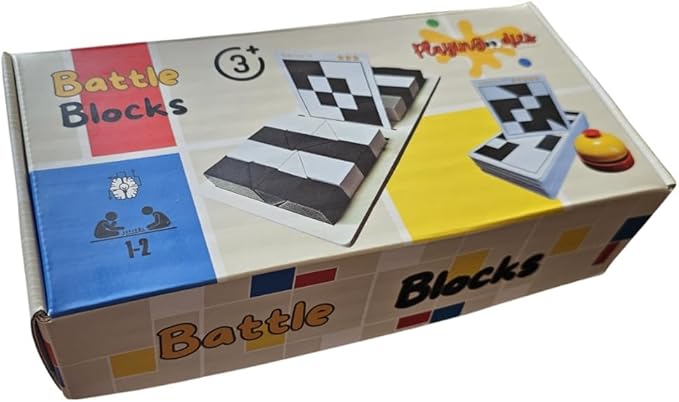 Battle Blocks | STEM Logic & Critical Thinking Board Game for Kids 6-8 8-12 Teens | Educational Family Strategy Challenge | 270 Problem Solving Puzzle Set for The Kids |