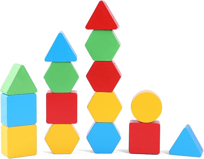 Wooden Puzzles Shape Color Matching Board Games Preschool Educational Montessori Toys for Kids 3 4 5 6 Years Old Boys Girls Brain Teaser Puzzle Logic Game with Bell Cards