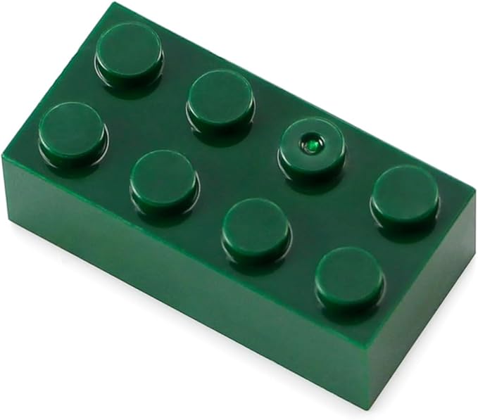 Feleph 100pcs 2x4 Bricks Dark Green Pieces Parts Classic Building kit Creative Play Set Basic Blocks Toy Accessories Compatible with 3001 Major Brands