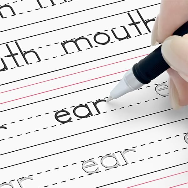 TIME X Magic Grooved Writing Practice Books, Reusable Handwriting Practice Books, Groove Workbooks, Handwriting Practice for Kids 3 +, Large Writing Practice Books (Practice 6-Books)