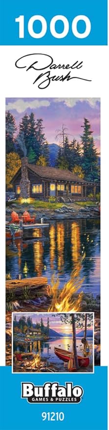 Buffalo Games - Darrell Bush - Canoe Lake - 1000 Piece Jigsaw Puzzle For Adults - Challenging Puzzle Perfect for Game Nights - Finished Size Is 26.75 x 19.75