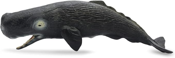 Solid Sea Animals Educational Toys,Simulation Ocean Shark Sea Creature Toy for Toddlers Kids (Sperm Whale)