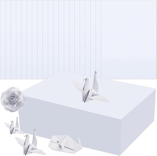 500 Sheets White Construction Paper 9 x 12 Inch Lightweight White Construction Paper for Kids Adults Origami, Scrapbooking, Drawing, Coloring, School Art Projects, Teaching Supplies, Art and Crafts