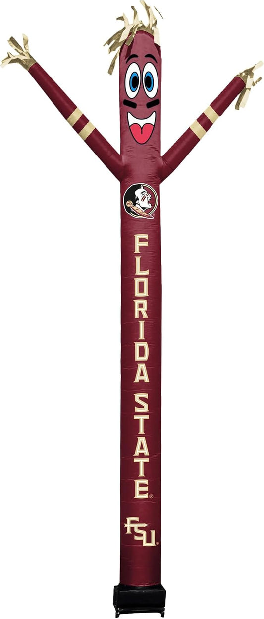 NCAA Florida State Seminoles Football Wacky Waving Inflatable Tube Guy with LED Lights & Built-in Blower - 6" x 36" x 96" Inflatable Tube Man Crazy Sports Fan Outdoor Party Decoration