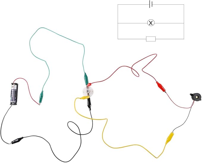 Sntieecr Electric Circuit Motor Kit, Science Experiment Educational Montessori Learning Kits Set for Kids DIY STEM Engineering Project, for Kids