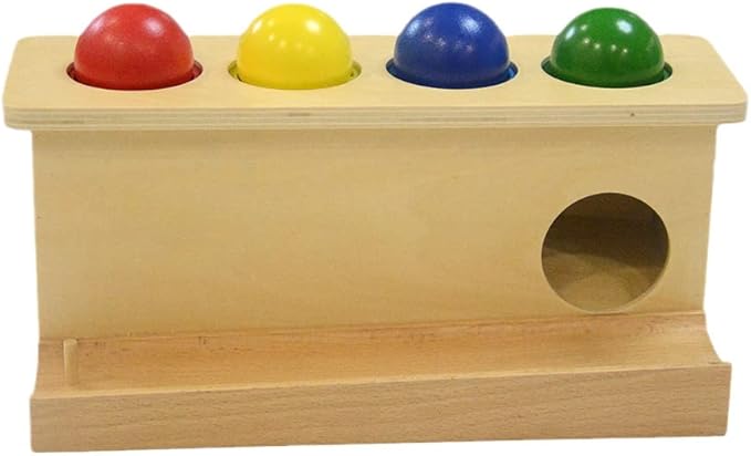 Montessori Toddlers Wooden Push Ball Toys Baby Preschoolers Toys Push Toys