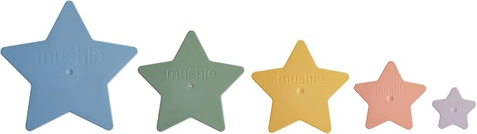 mushie Nesting Stars Toy | Made in Denmark (Retro)